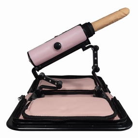 Portable Thrusting Handbag Sex Machine - Light Pink