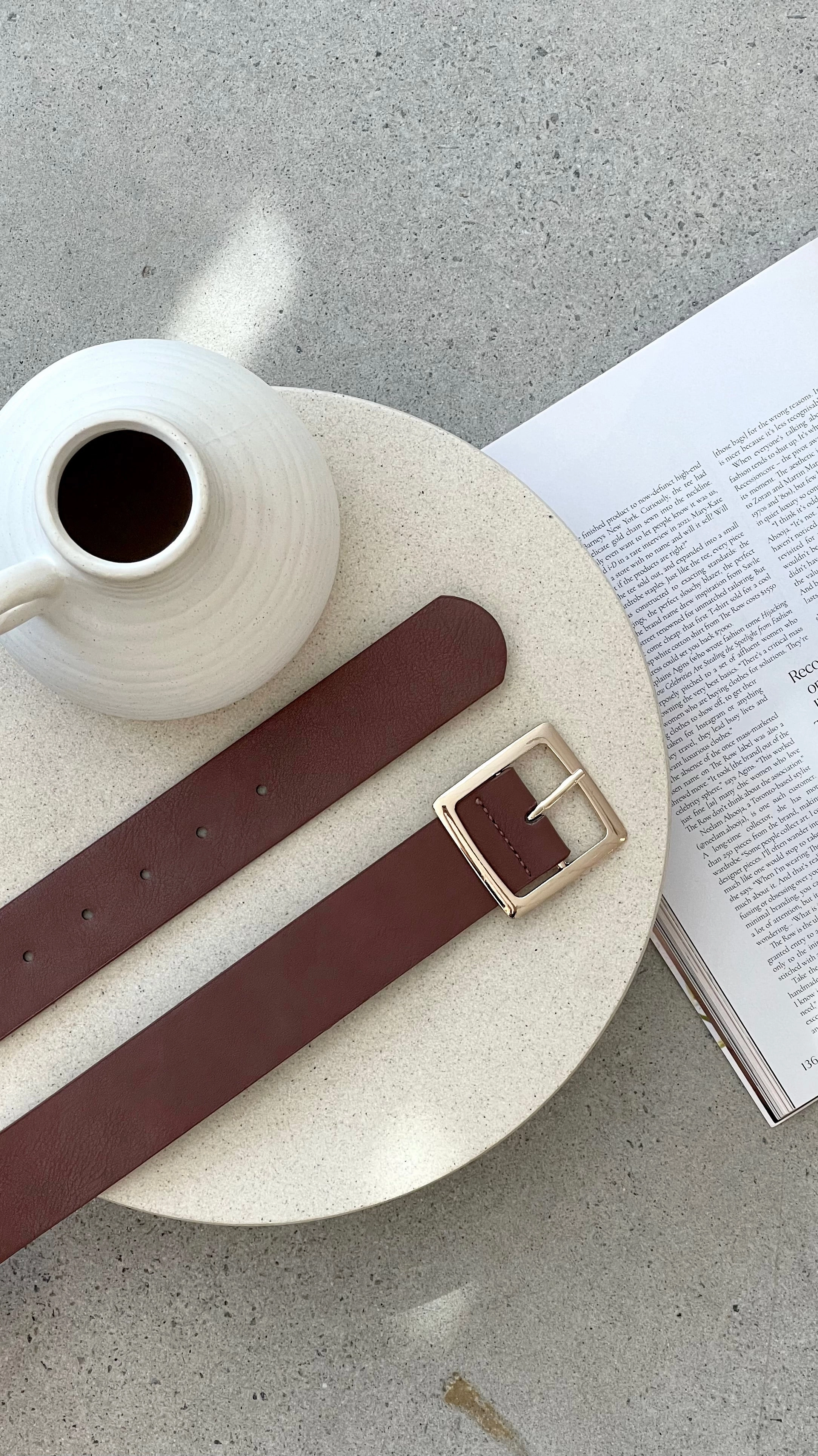 Portia Belt - Taupe