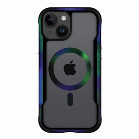 Raptic Shield RCIPH14ICMBK 2.0 MagSafe Shock-Resistant Case for iPhone 15/14/13, Black Onyx