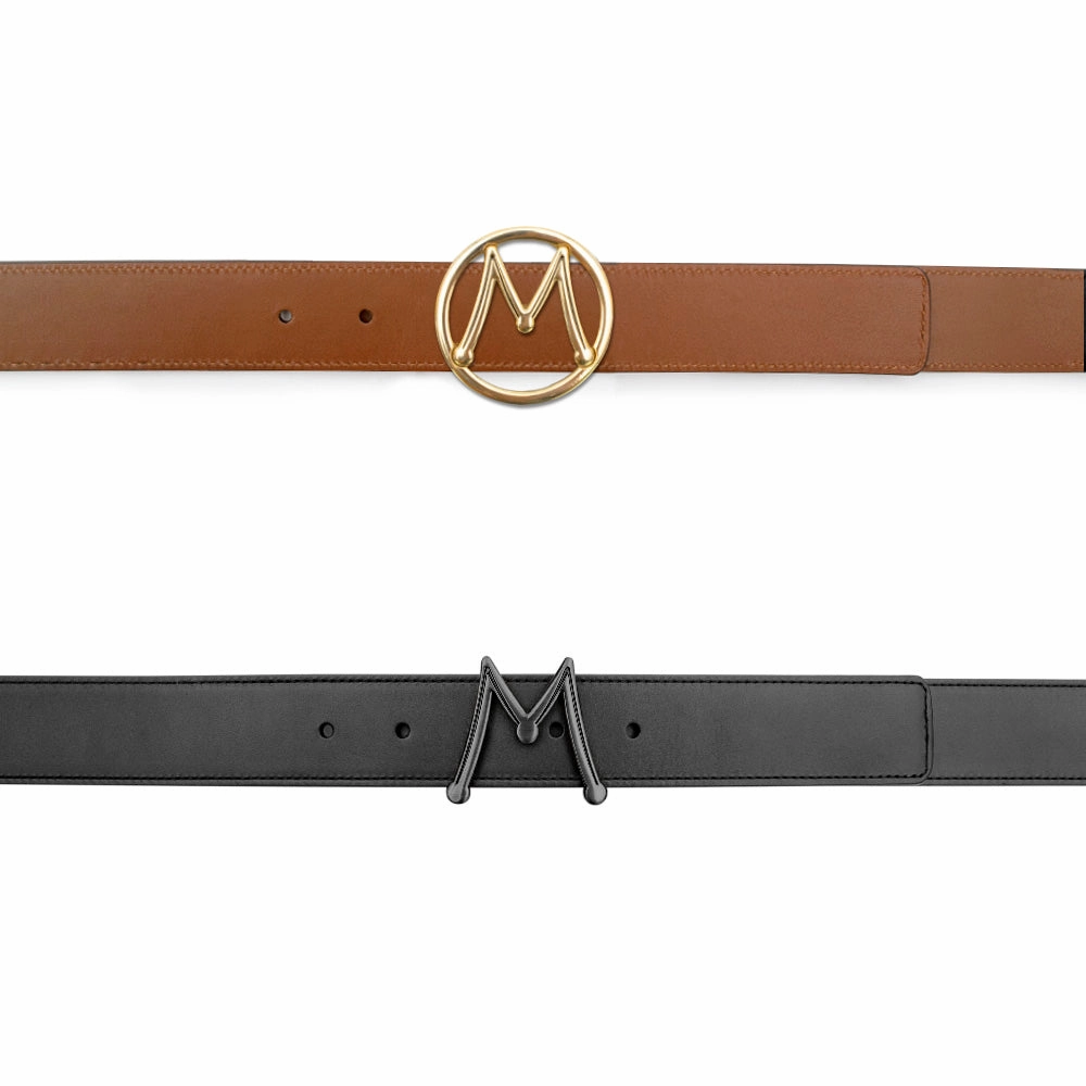 Reversible Italian Calfskin Strap / Interchangeable Dual Buckles