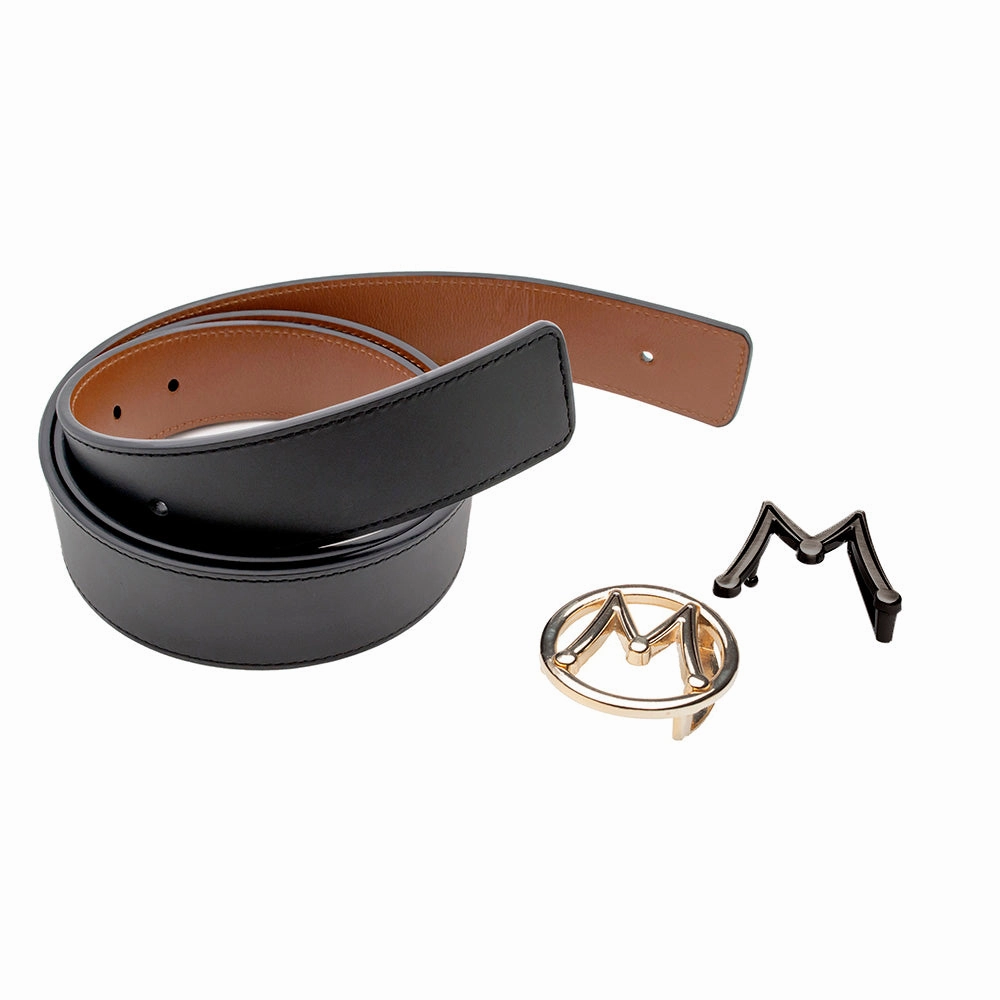 Reversible Italian Calfskin Strap / Interchangeable Dual Buckles
