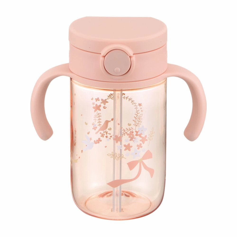 Richell - Axstars Baby Straw Cup Clear Tritan Training Water Bottle Mug