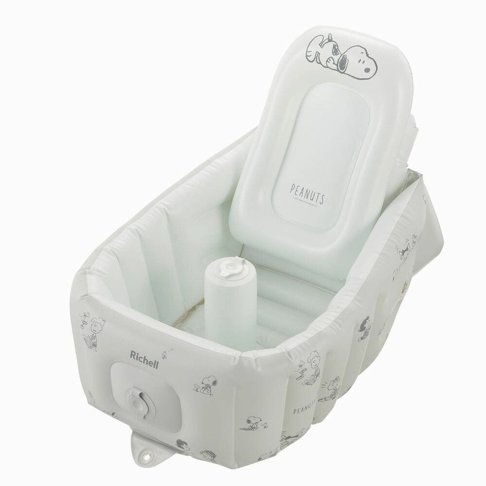 Richell - Inflatable Foldable Soft Baby Bath Tub Step Up