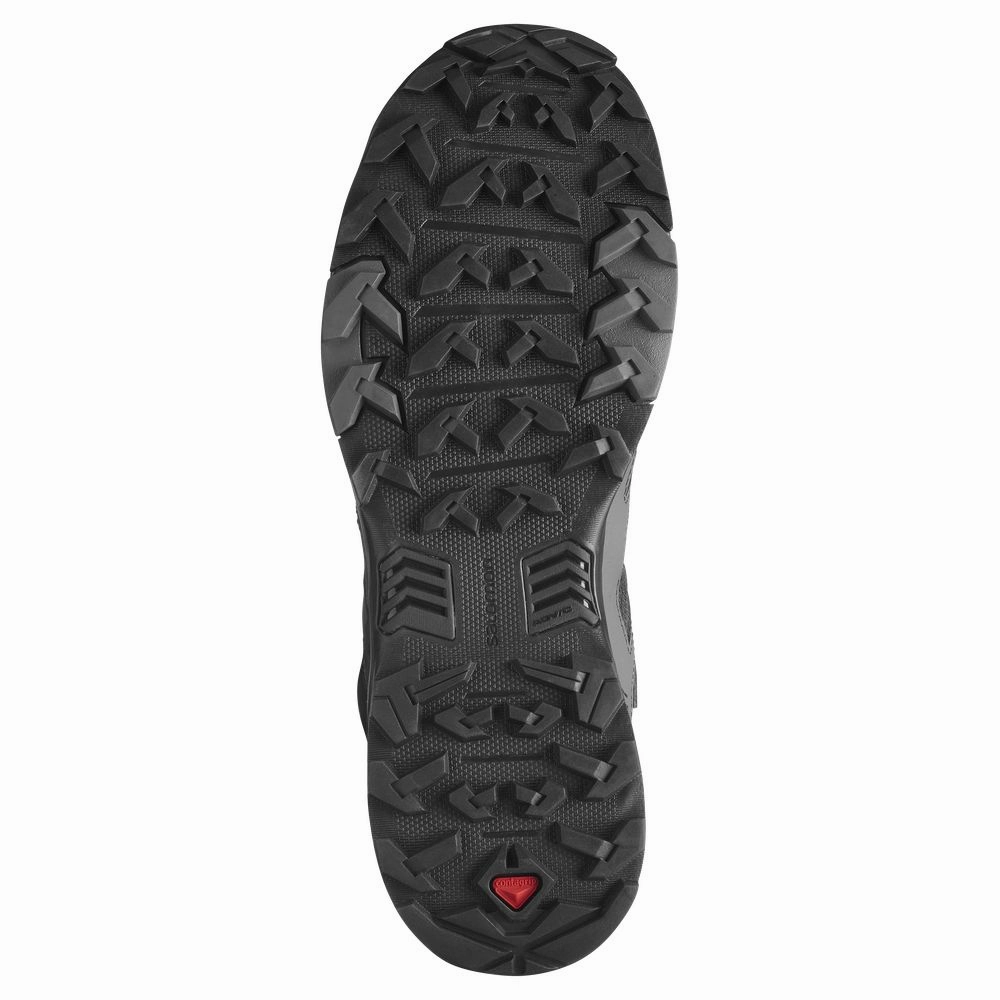 Salomon L41383400 X Ultra 4 Mid GORE-TEX Hiking Boots for Men - Black/Magnet/Pearl Blue - 12M