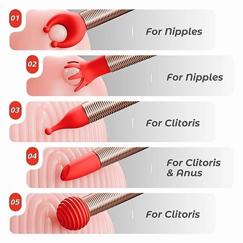 Santiago - Clitoral Vibrator with 5 Different Sleeves