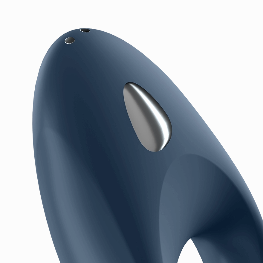 Satisfyer - Mighty One Ring App-Controlled Bluetooth Cock Ring (Blue)