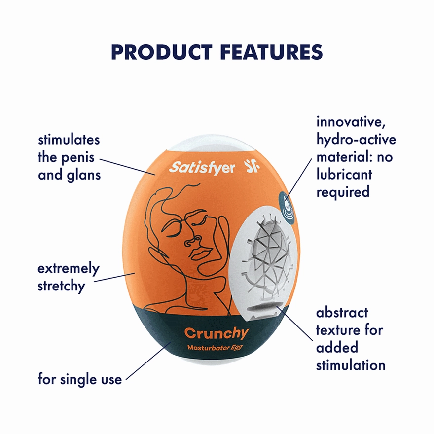 Satisfyer - Naughty Masturbator Egg (Orange)