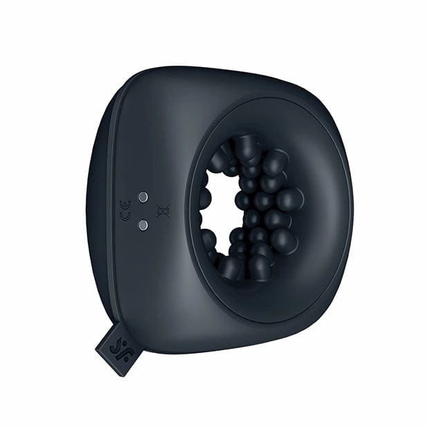 Satisfyer - Ring Stroker Pocket Size Vibrating Masturbator (Black)