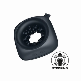 Satisfyer - Ring Stroker Pocket Size Vibrating Masturbator (Black)