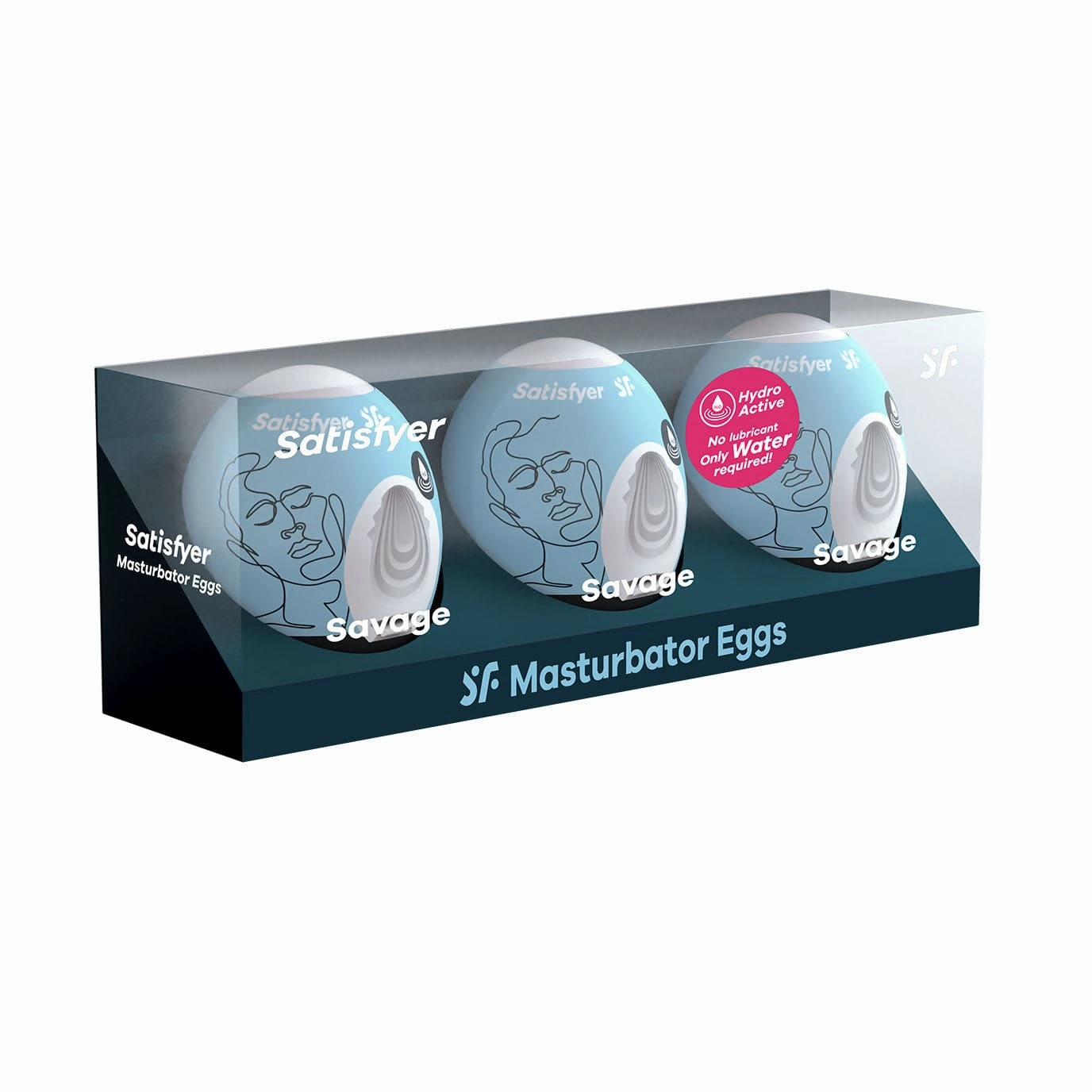 Satisfyer - Savage Masturbator Egg (Blue)