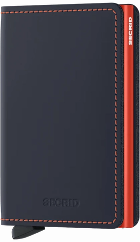 Secrid Slim Wallet Matte Nightblue/Orange