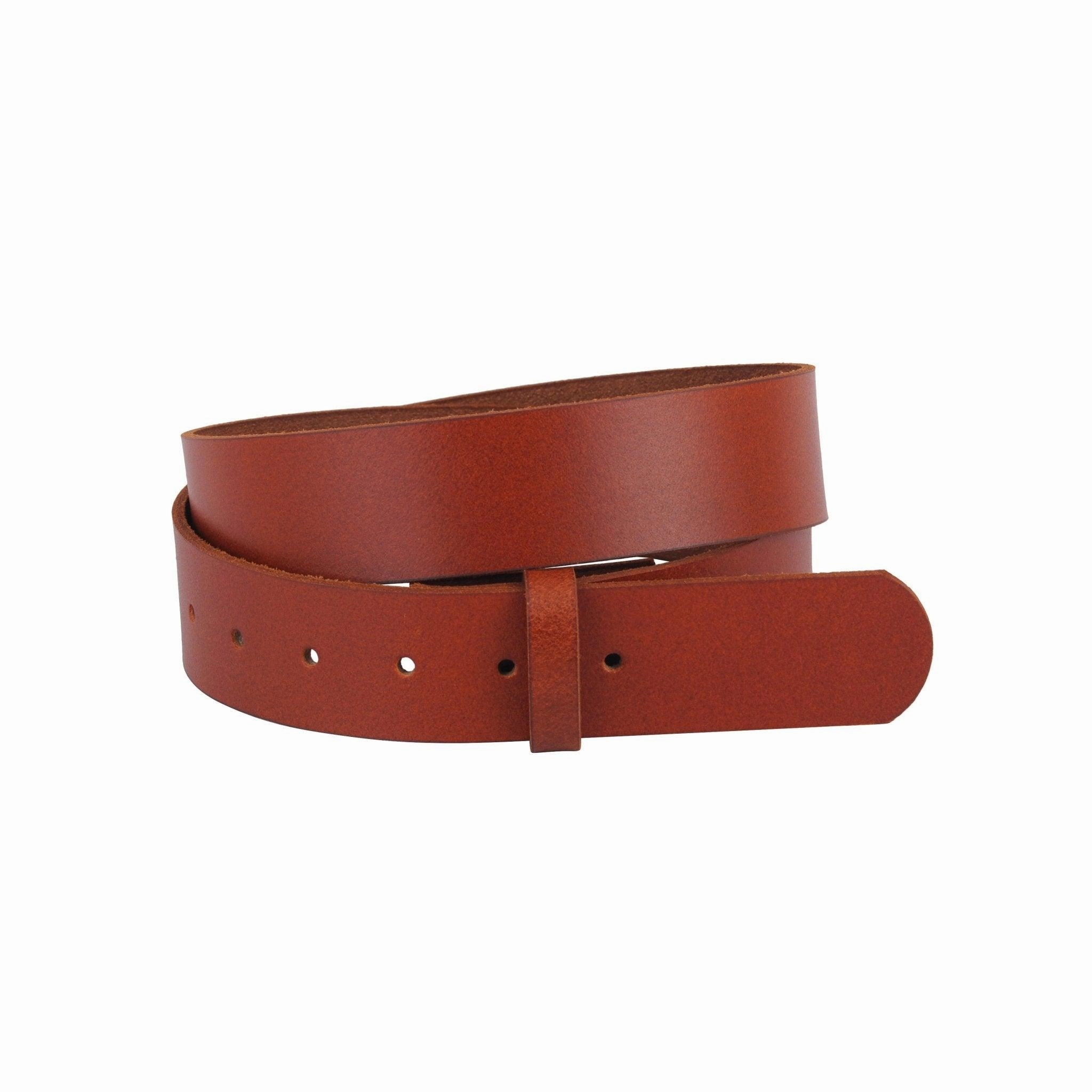 Smooth Snap On Leather Belt Strap