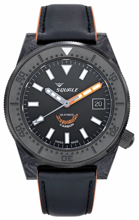 Squale 60 Atmos T-183 Forged Carbon Orange T-183FCOR