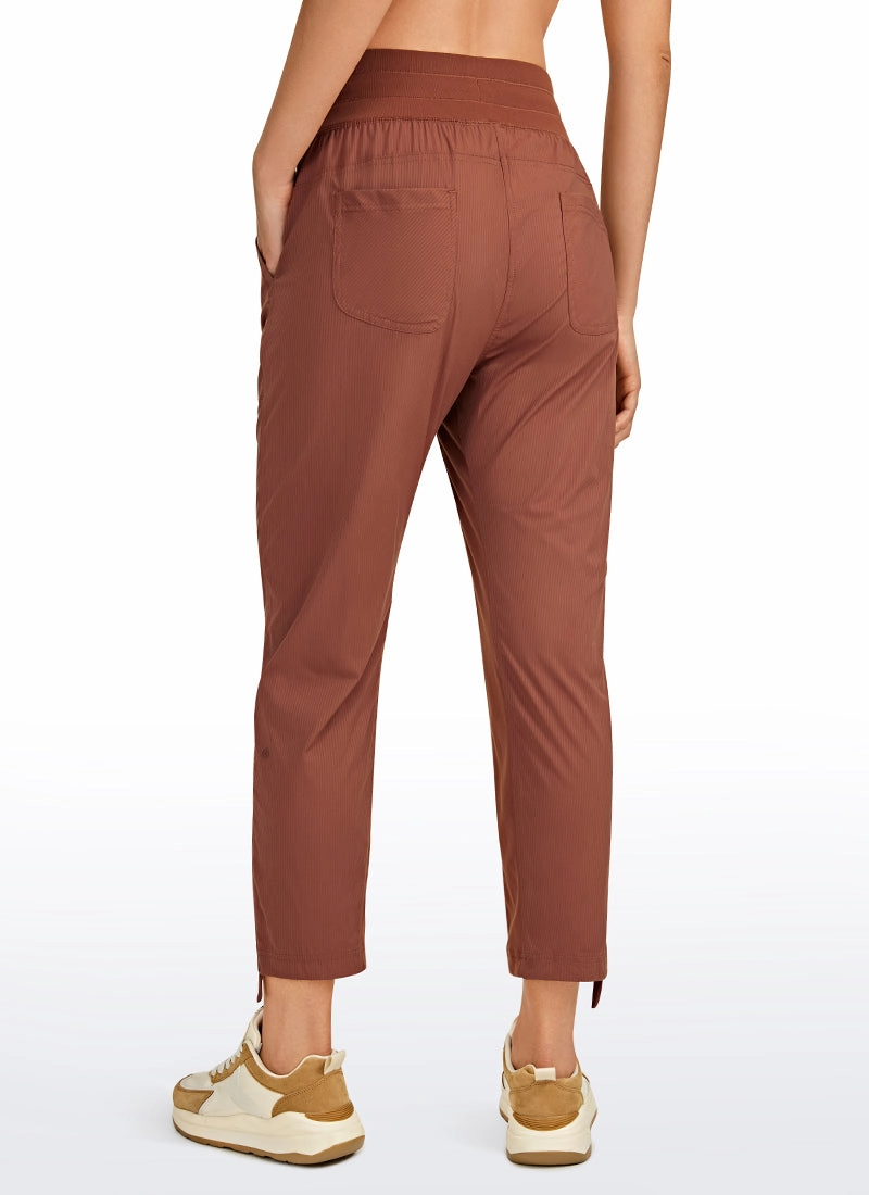 Striped Pants with Pockets 25''- Cinched Leg