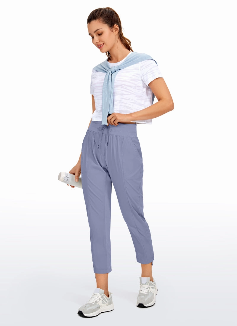 Striped Pants with Pockets 25''- Cinched Leg
