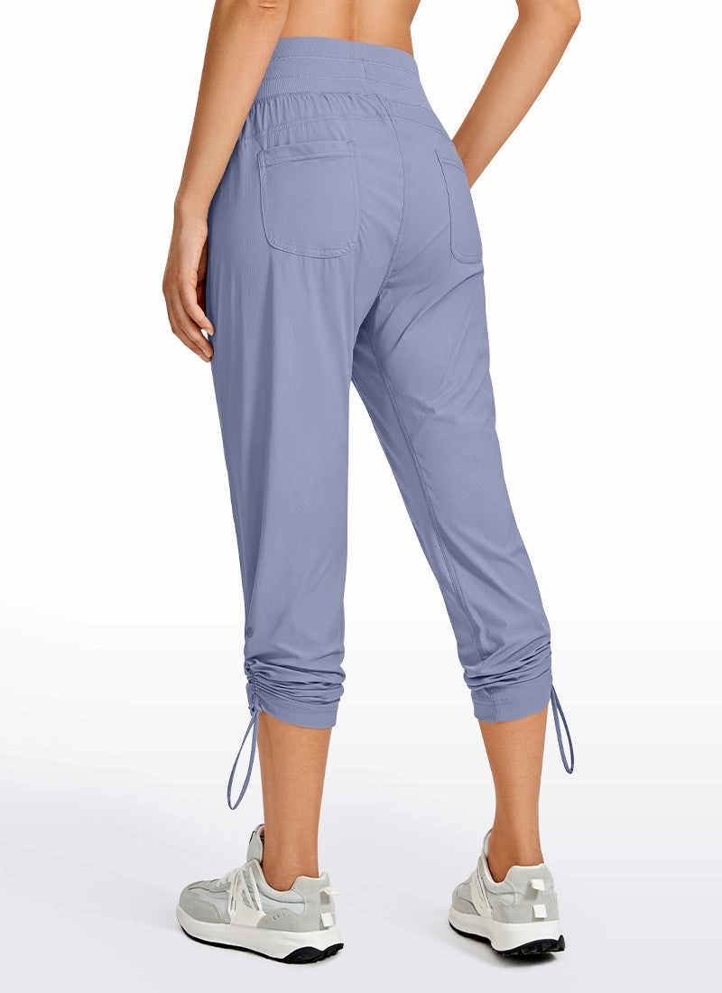 Striped Pants with Pockets 25''- Cinched Leg