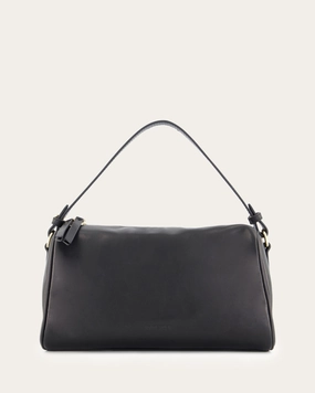 SYLVIE CROSSBODY BAG BLACK LEATHER
