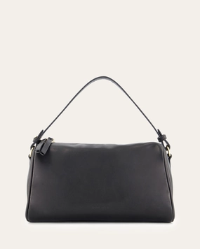 SYLVIE CROSSBODY BAG BLACK LEATHER