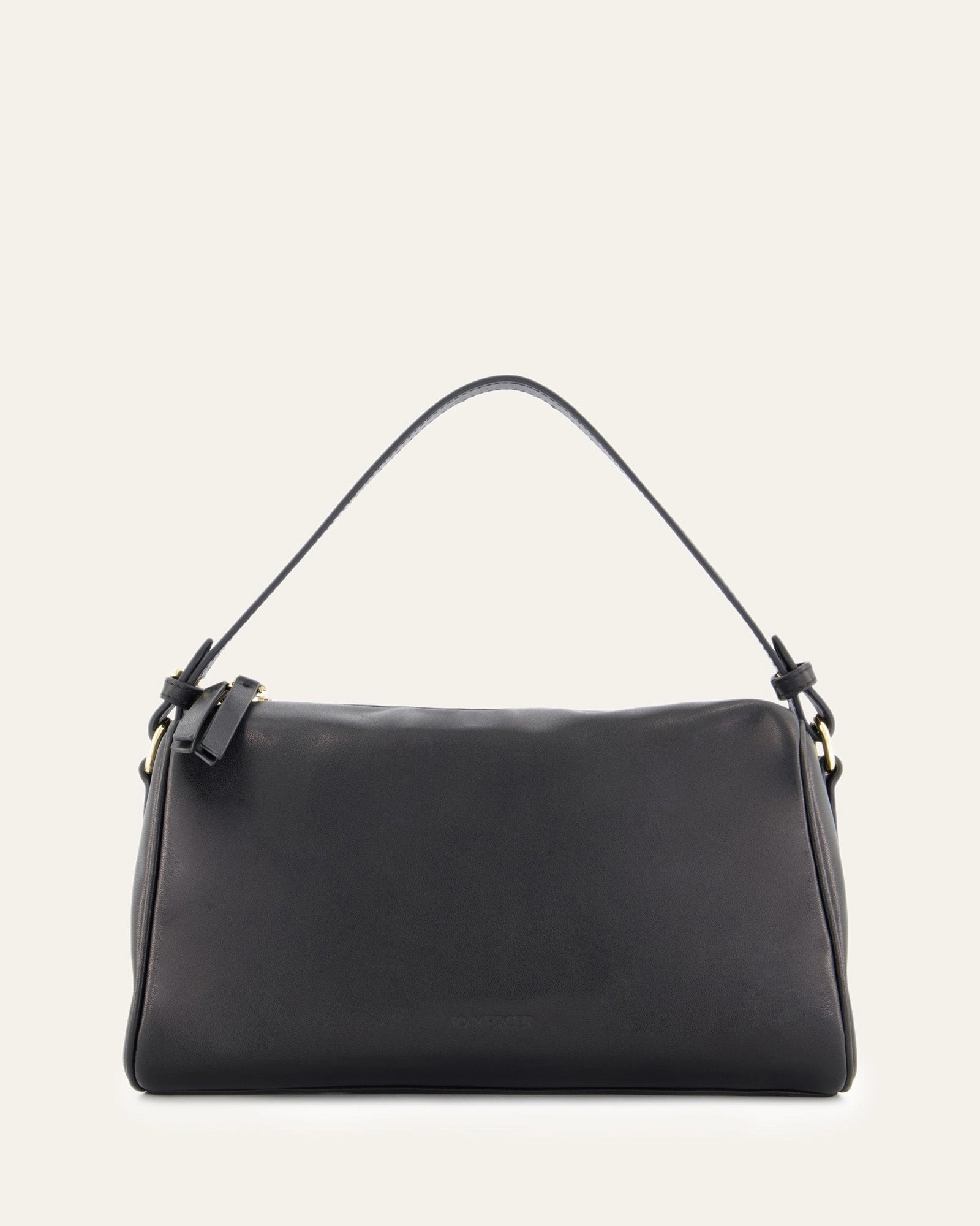 SYLVIE CROSSBODY BAG BLACK LEATHER