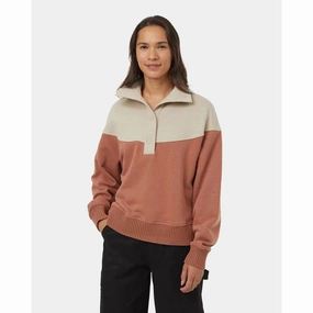 Tentree Women's TreeFleece 1/4 Button Mock Neck