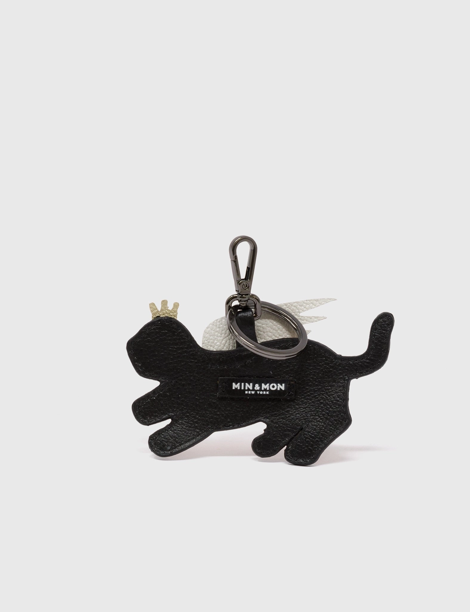Theo the Tiger - Yellow Leather Keychain