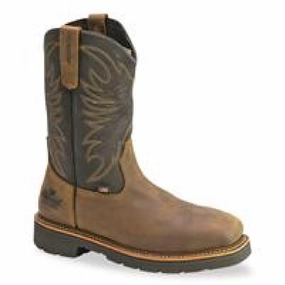 Thorogood 804-4330 American Heritage Waterproof Square Steel Toe Wellington Work Boots for Men - Crazyhorse - 9.5M