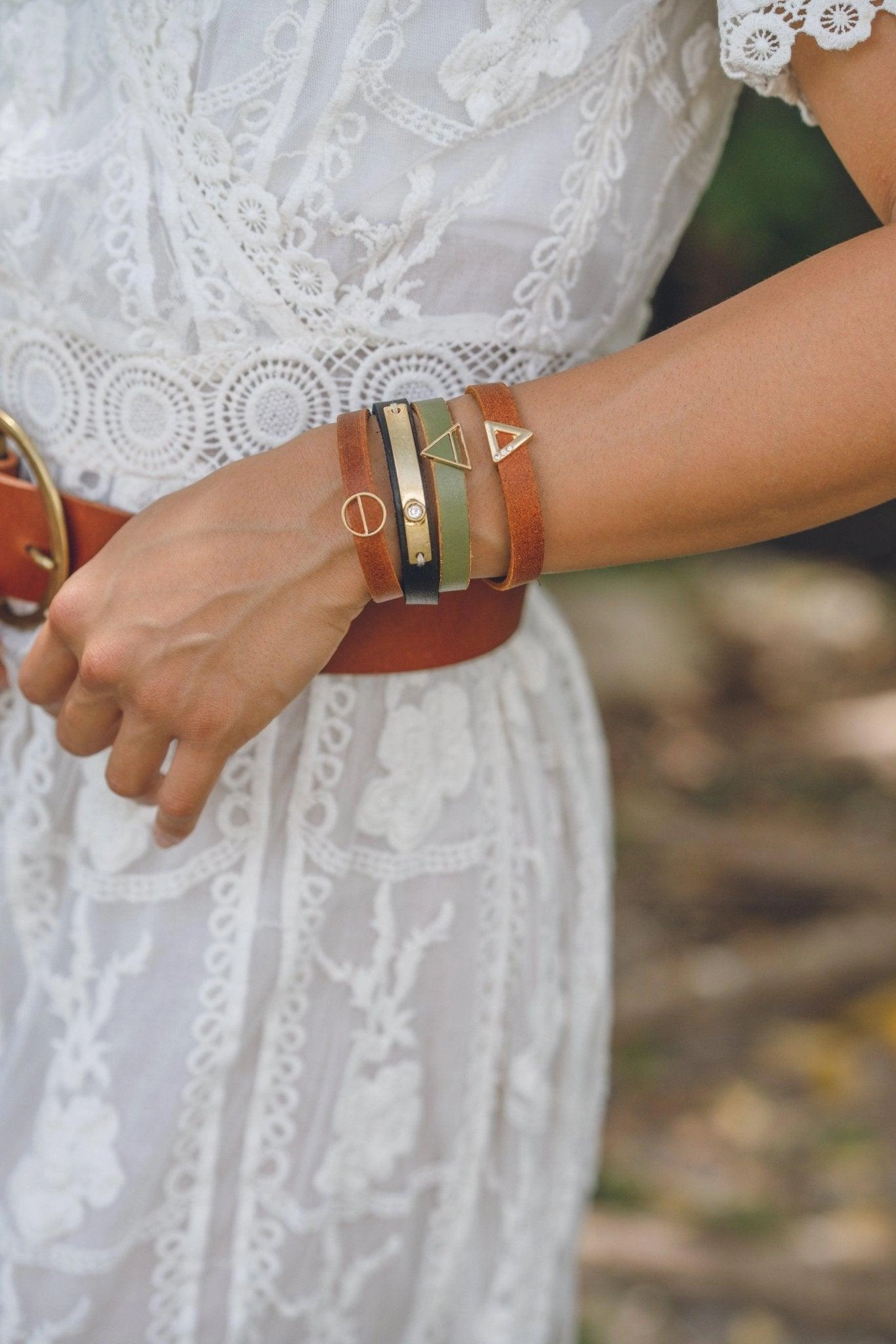Try Again Leather Bracelet