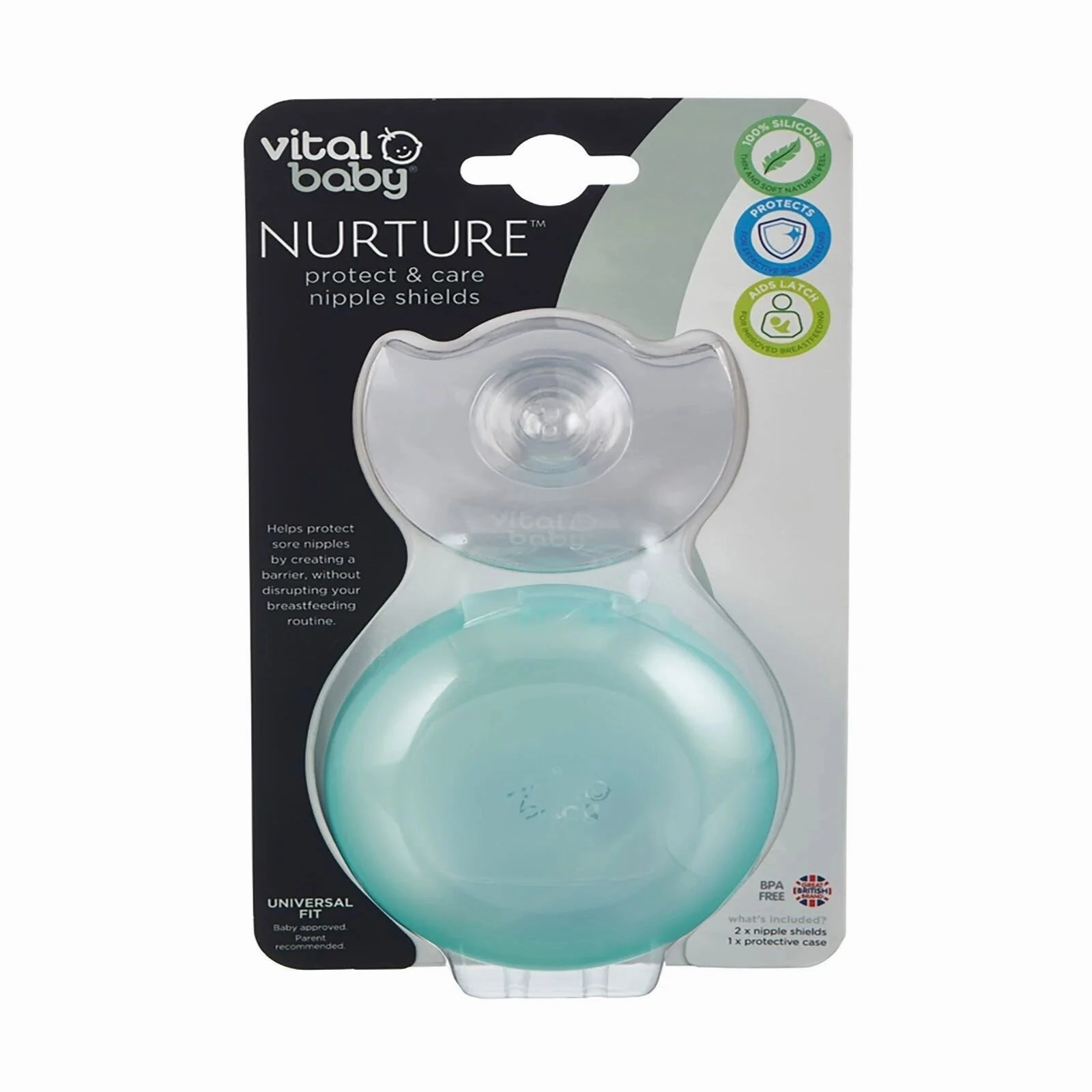 Vital Baby Nurture Protect & Care Nipple Shields 2 pcs