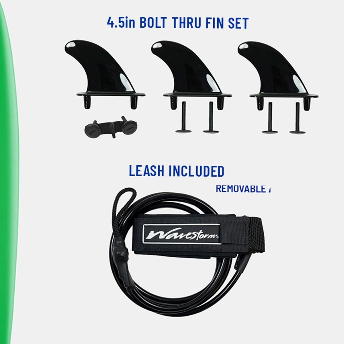 Wavestorm 8'0 Classic Surfboard w/ Leash