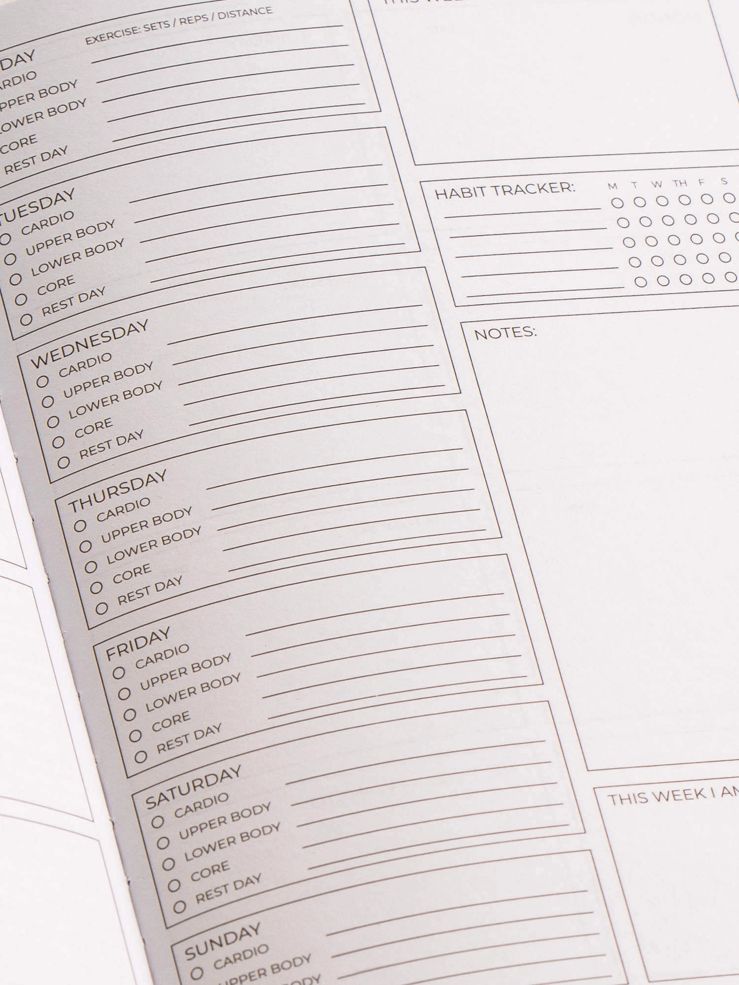 Weekly Planner - Taupe