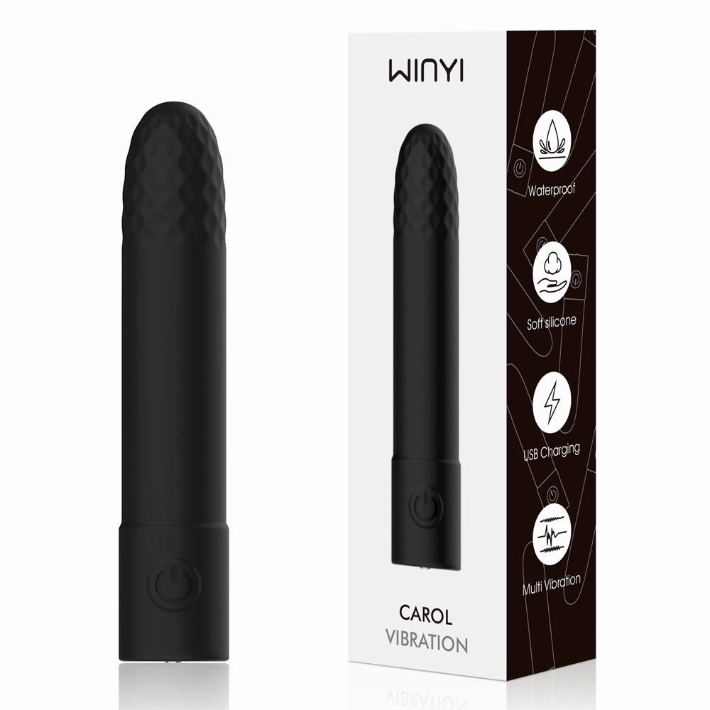 Winyi Carol 10-Mode Textured Silicone Bullet Vibrator