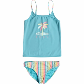 Youth Rainbow Stripe Tankini Set