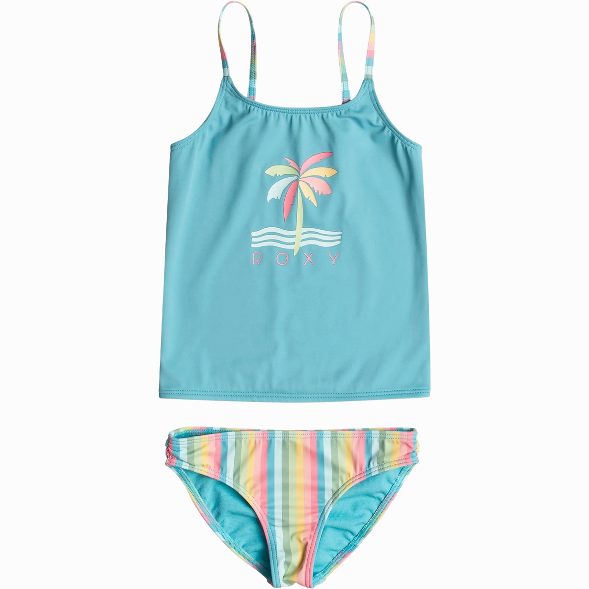 Youth Rainbow Stripe Tankini Set