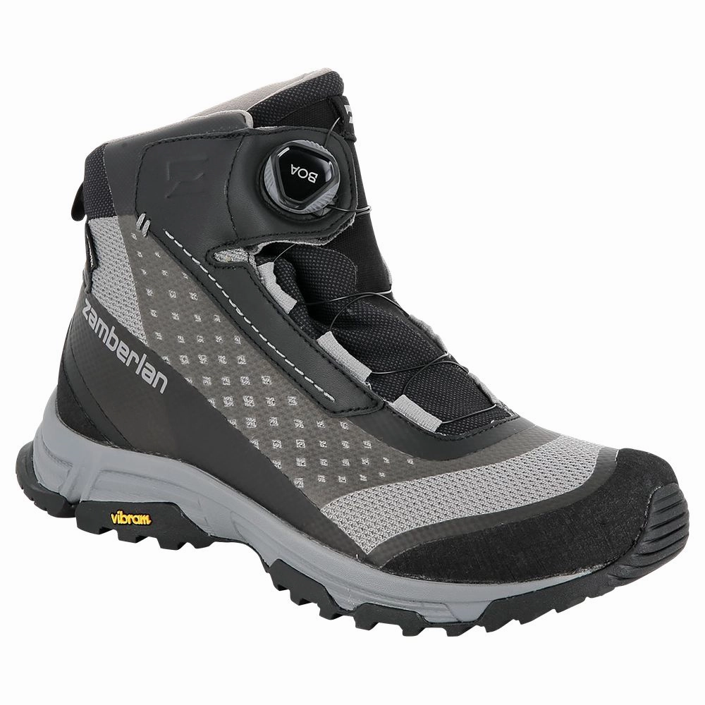 Zamberlan 166 Mamba Mid GTX RR BOA Hiking Boots for Men - Black - 12M