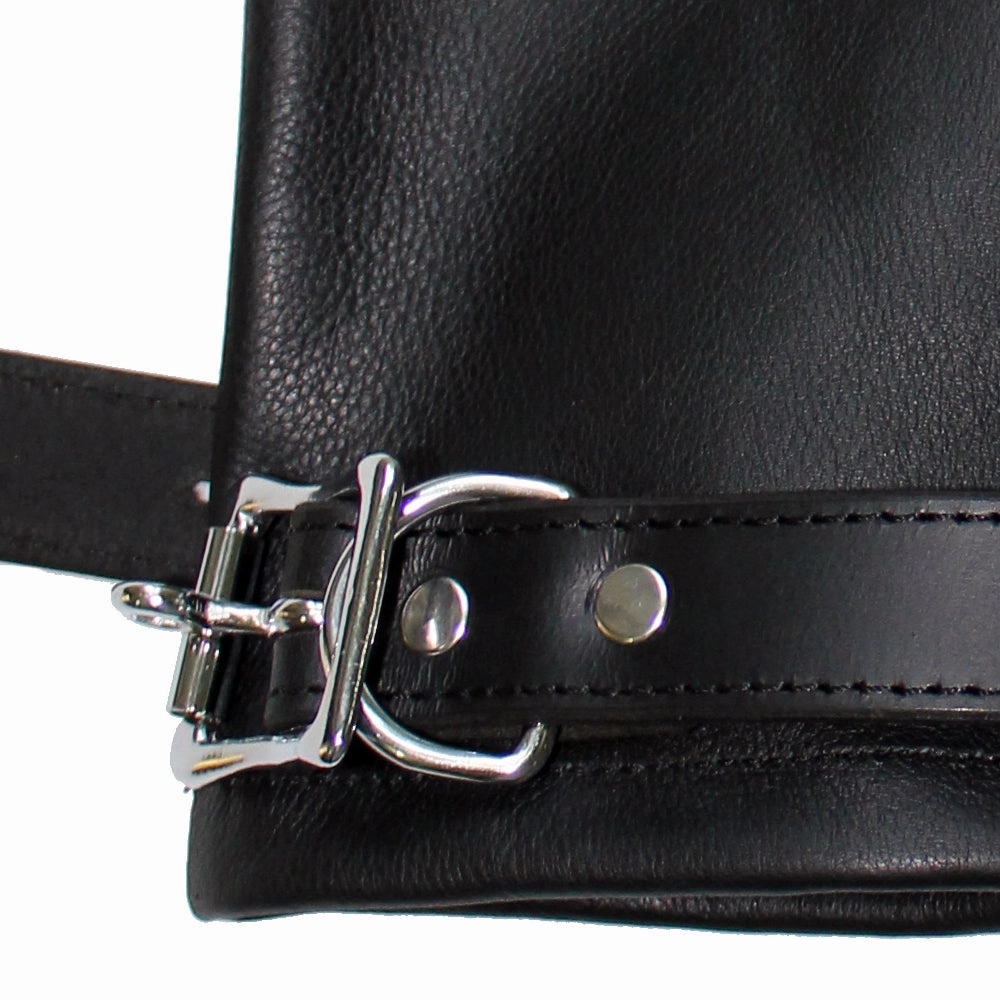 Zorba Lockable Leather Bondage Mittens